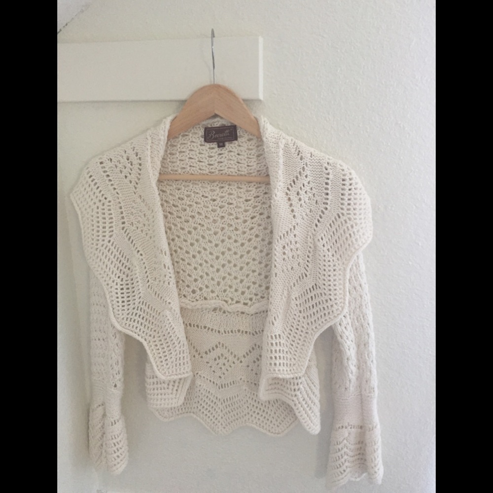 Crochet Cascading Open Sweater
